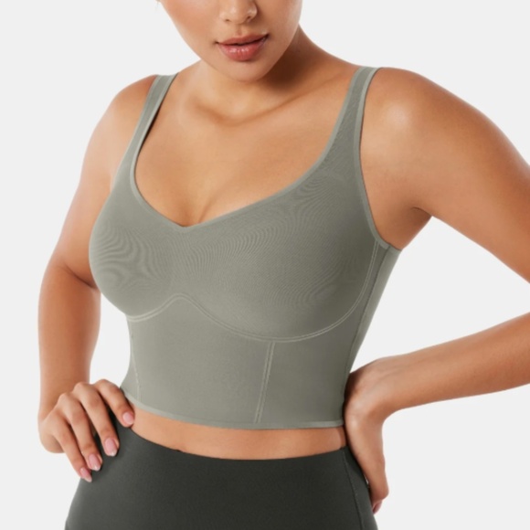 Fanka Body Sculpt Bra Tank size small NWOT light grey - Picture 4 of 5